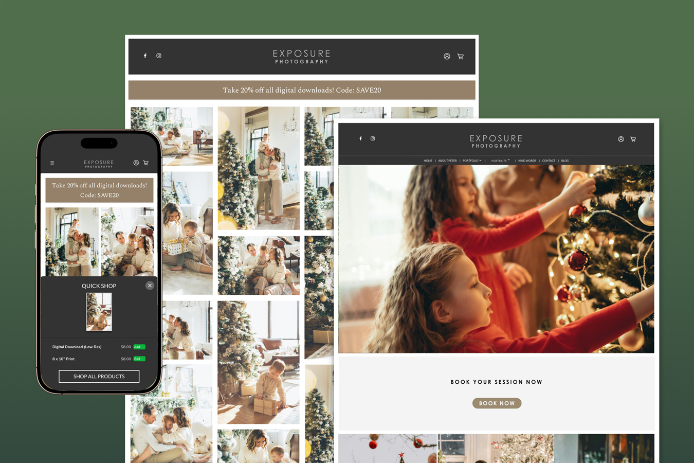 Holiday marketing made easy: Grow your photography sales with Zenfolio’s automated campaigns.
